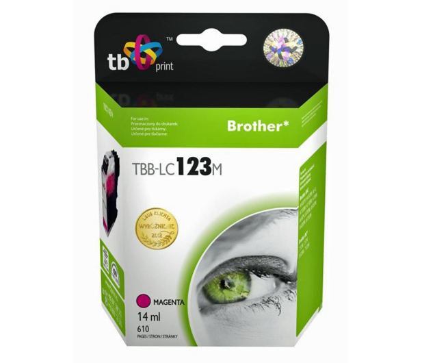 TB Print Tusz do Brother LC123 Magenta TBB-LC123M - 171773 - zdjęcie